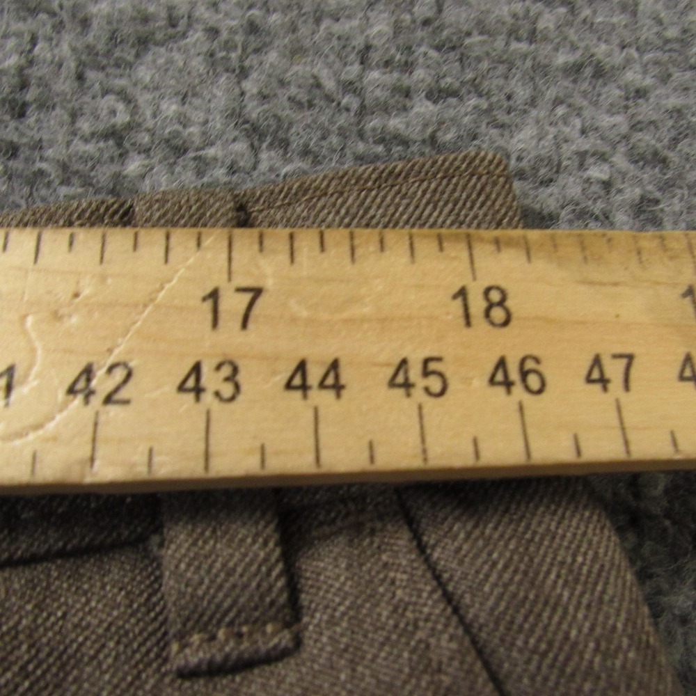 Vintage Levis Action Slacks Pants Mens 38x34 Brown Dacron Dress Y2K Feb 1997 - Picture 6 of 10